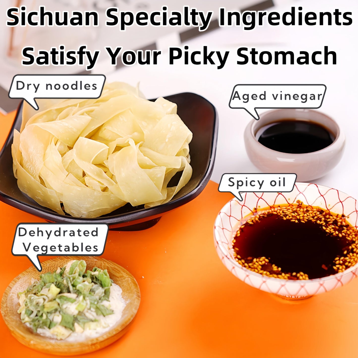 Noble Createaprototype Asian Red Oil Spicy Noodle, Sichuan Chili Oil Instant Ramen, Chewy Non-Fried Flat Noodles (Pack of 4)