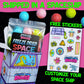 Space Age Snacks Freeze Dried Space Balls - Crunchy Candy with Fun Stickers, 4 Ounces