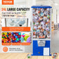 VEVOR Gumball Machine, 25 Height, Coin Operated Dispenser for 230 Capsule Toys, Blue