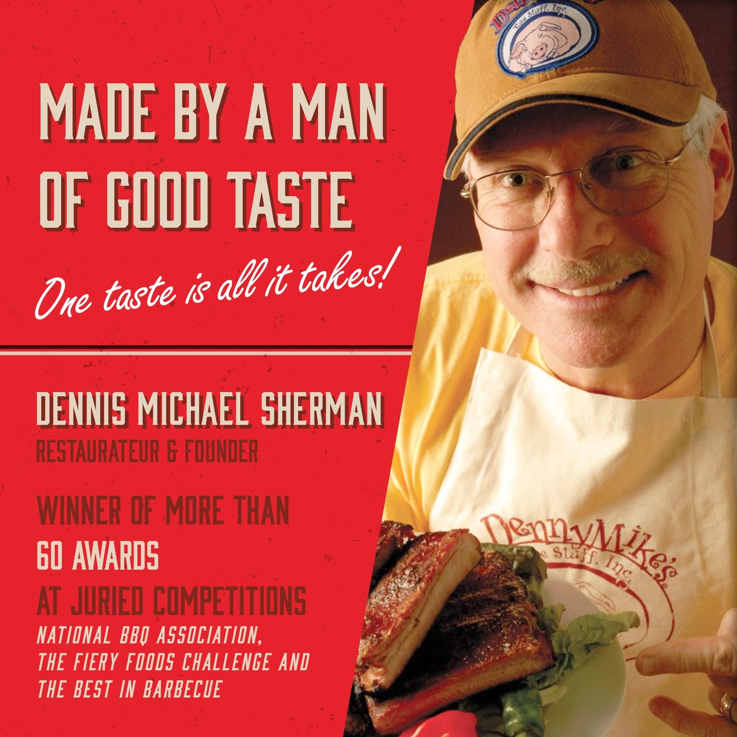 DennyMikes Premium Barbeque Rub - Award Winning Dry Rub for BBQ smoky aroma & Grilling - 7oz Shaker Pack