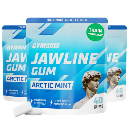 Gymgum Jawline Gum | Hard Chewing Gum For Jaw Strength | Train Your Facial Features - Mewing Jaw Gum | Ultimate Jawline Exercise