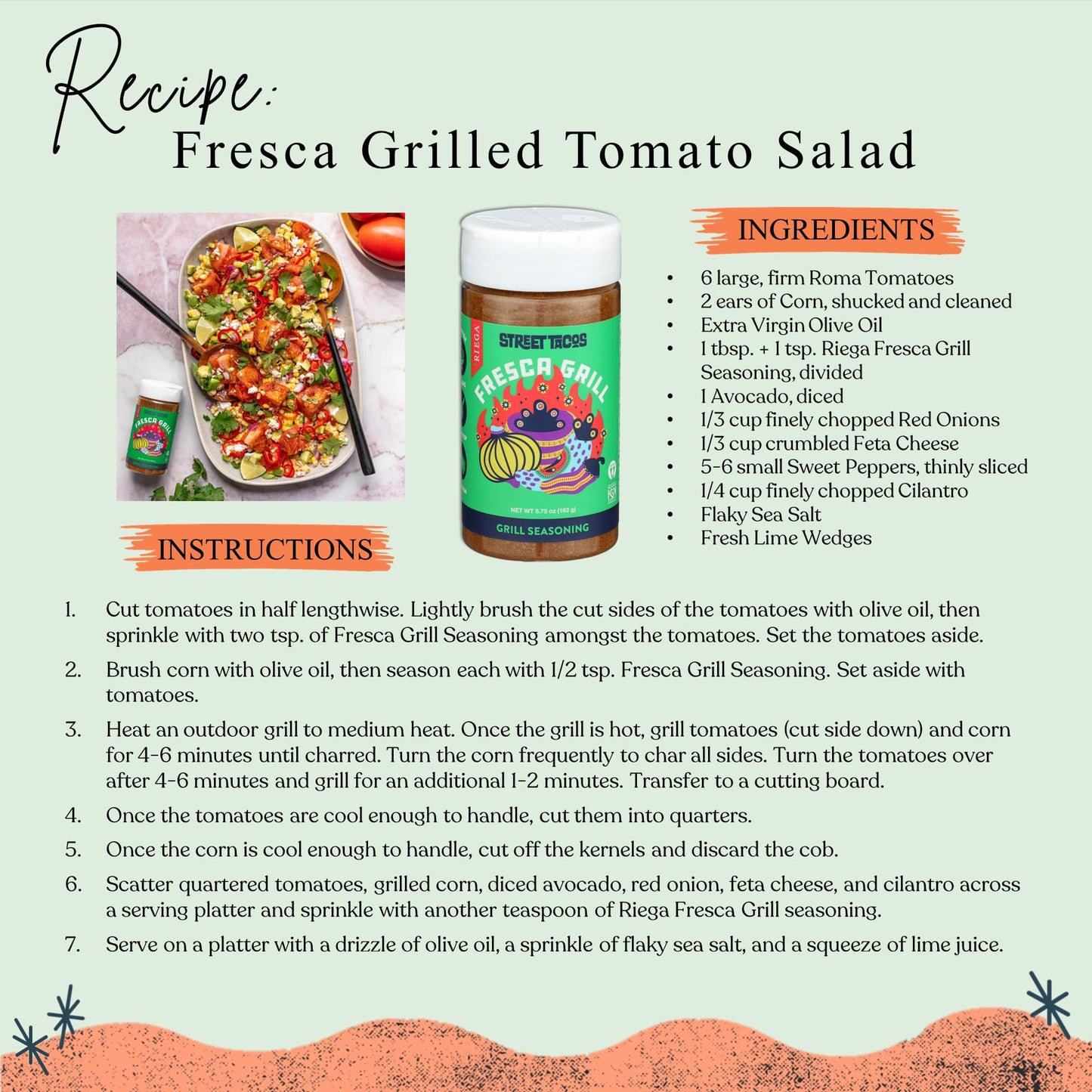 Riega Street Taco Grill Seasoning, Fresca Grill, 5.95 Oz (Pack Of 1)