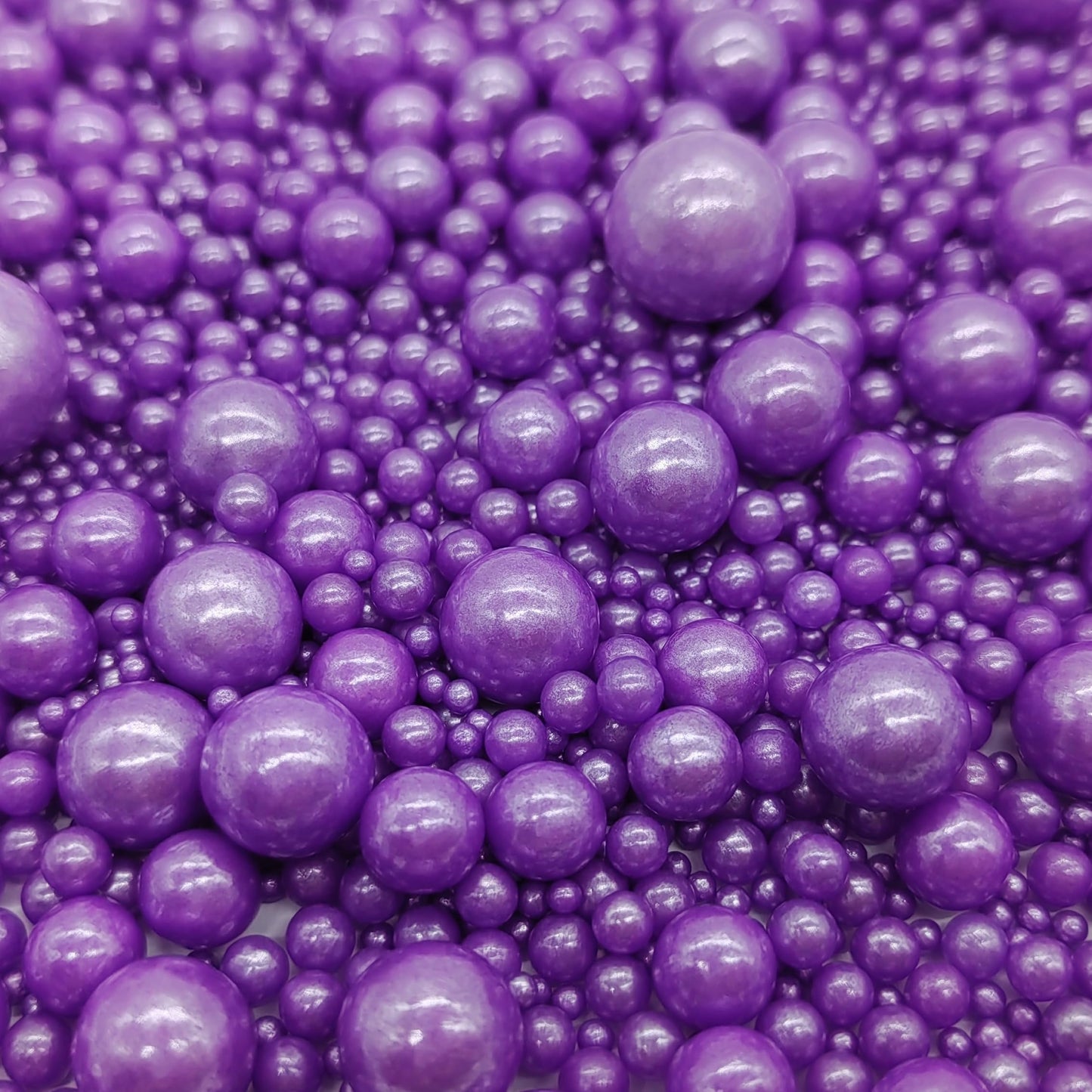 Edible Purple Sugar Pearls Sprinkles Candy Mix Size Pearls Cake Decorations Cupcake Toppers Decorating Perfect For Wedding Party