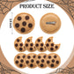 Suncalla 8 Pcs Chocolate Chip Felt Cookies Decor 2.5 Inch Chest Clip Cookies Costume Accessories For Halloween Events Party Supplies Decorations Holiday Gifts