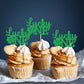 Ercadio 24 Pack St Patrick'S Day Lucky One Cupcake Toppers Four Leaf Lucky One Cupcake Toppers St. Patrick 1St Cupcake Picks For