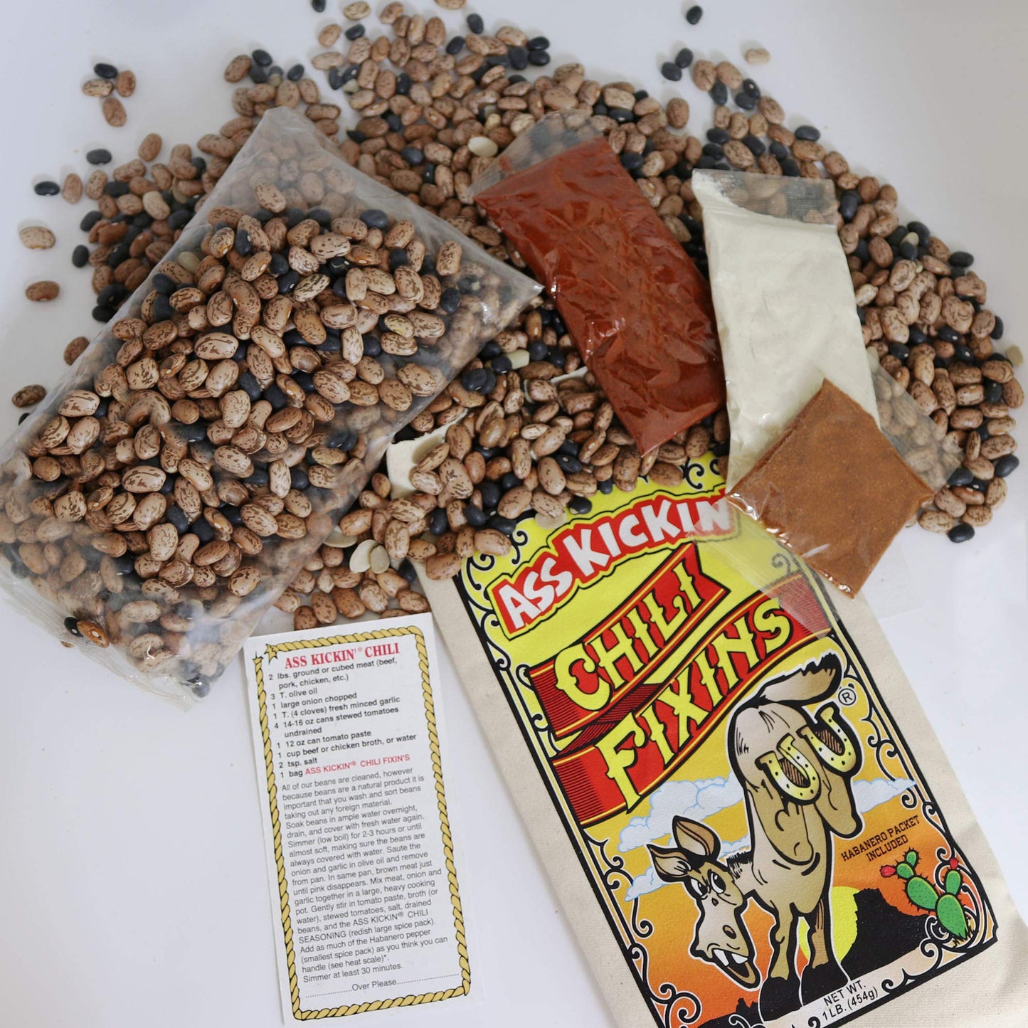 ASS KICKIN Chili Fixins - 2 Pack Gourmet Chili Mix - 16oz Each - Made in the USA