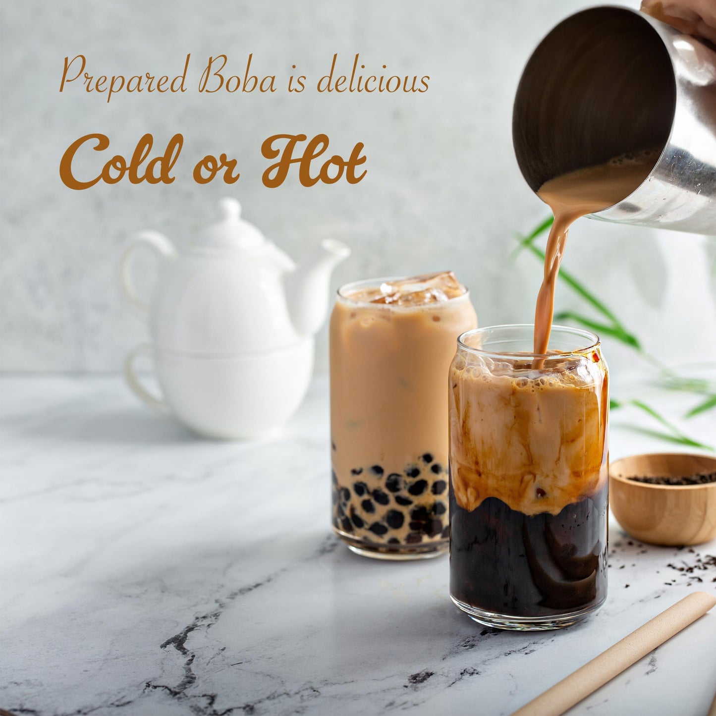 E-Fa Brand E8 Bubble Tea Black Tapioca Pearl 2.2 Lb