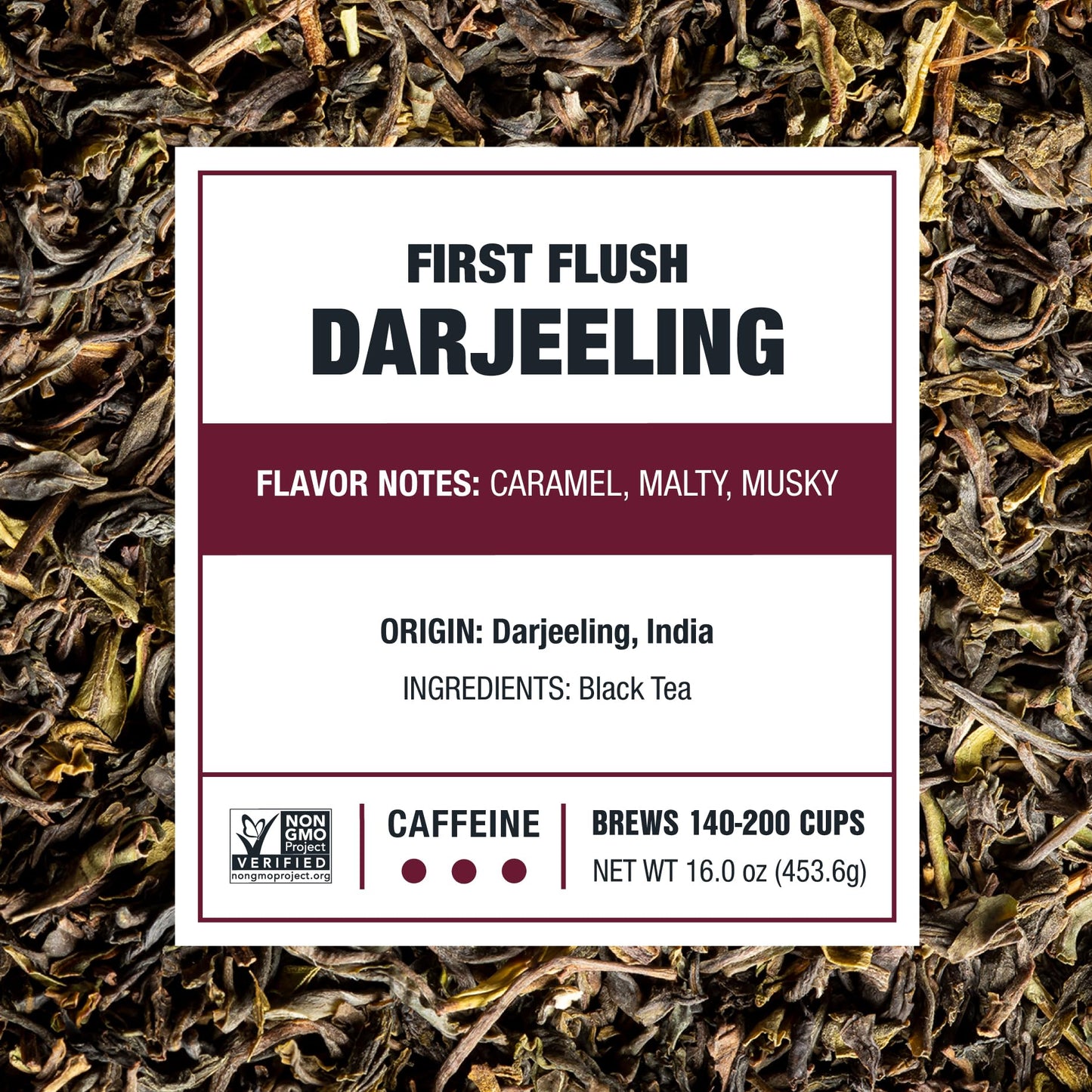 Tiesta Tea - First Flush Darjeeling Black Tea | Single Origin Premium Loose Leaf From India | 100% Pure Unblended High Caffeinat