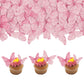 Gyufise 40Pcs Edible Butterfly Cake Decorations - Cupcake Topper Wafer Paper Pink Dot