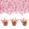 Gyufise 40Pcs Edible Butterfly Cake Decorations - Cupcake Topper Wafer Paper Pink Dot