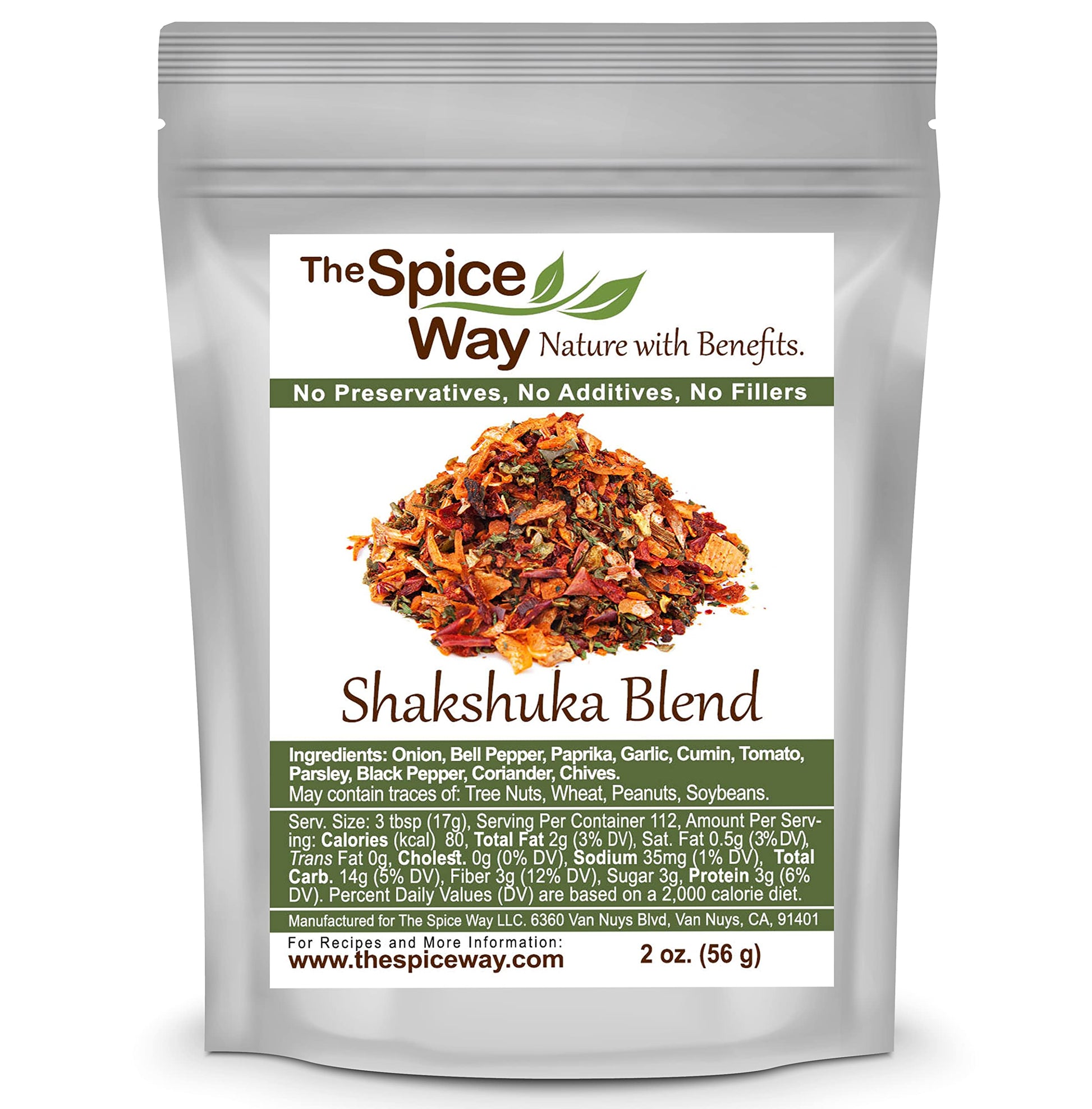 The Spice Way -''Shakshuka'' Spice Blend - Recipe Inside - Gourmet Spice Blend Unique Middle Eastern Mix No Preservatives, No Ad