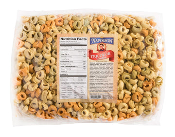 Napoleon Tricolor Tortellini Pasta, 5 Pound