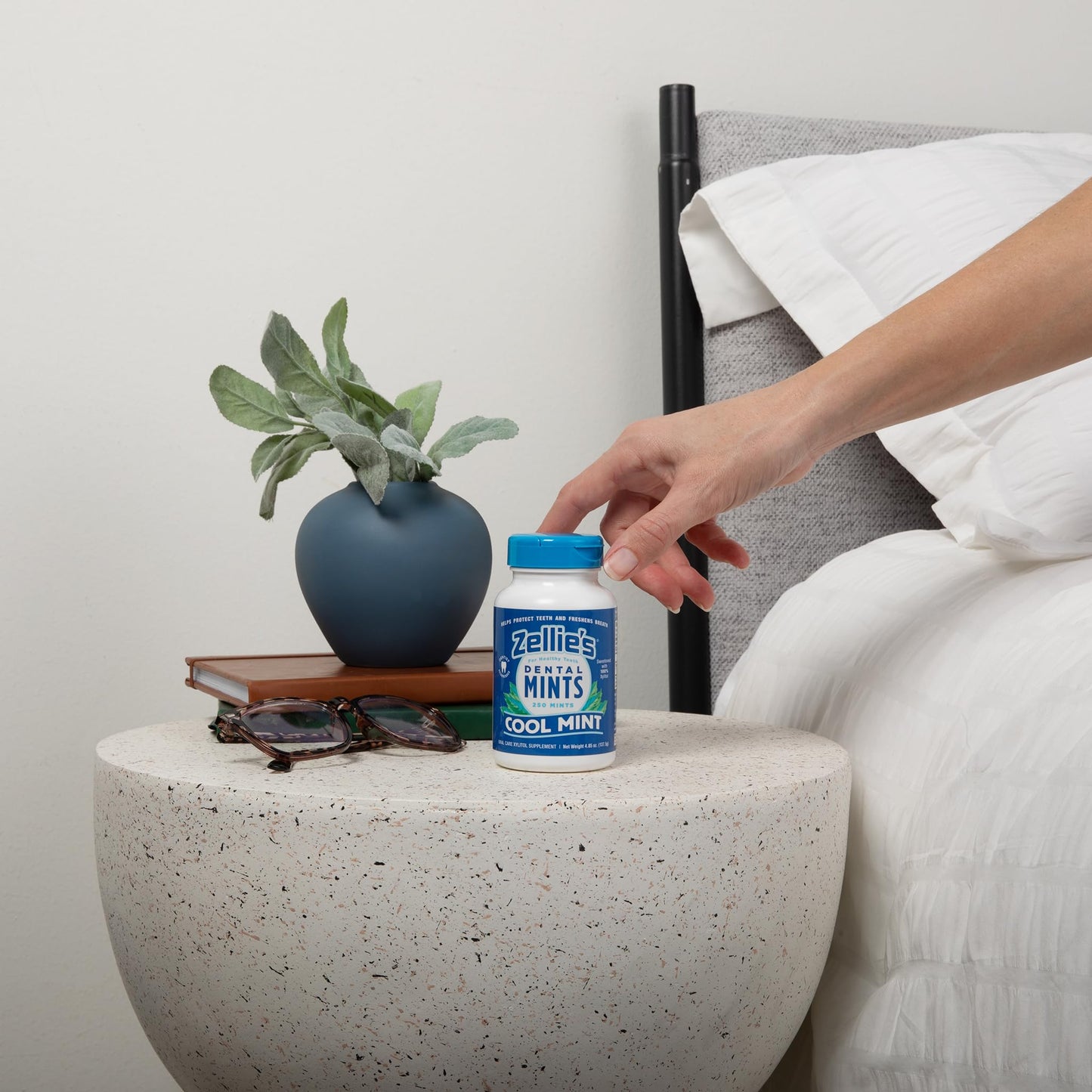 Zellie'S | 100% Xylitol Sugar Free Breath Mints Combo Pack | Includes (1) Cool Mint Breath Mints 250 Count & (1) Spearmint Breat