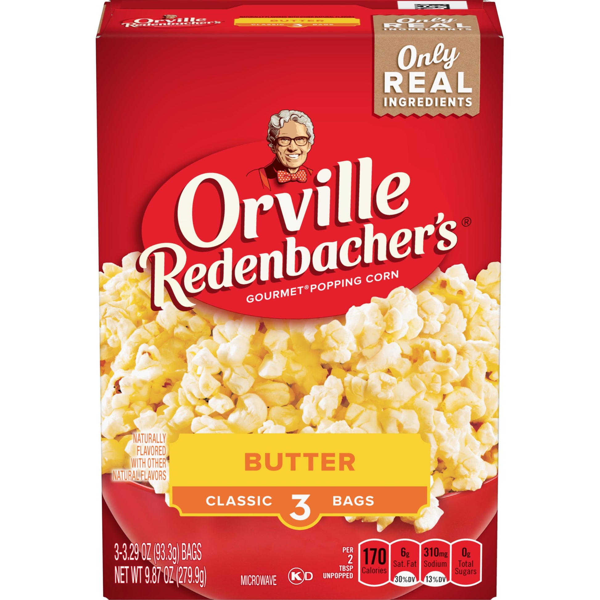 Orville Redenbacher'S Butter Popcorn, 3.29 Oz, 3 Ct