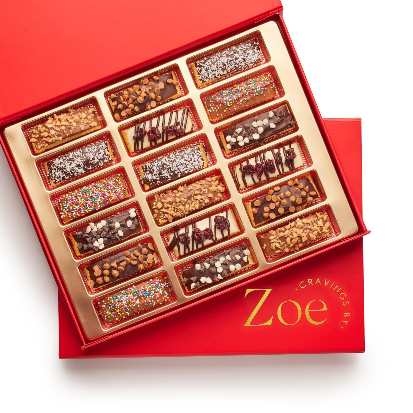 CRAVINGS BY ZOE Gourmet Chocolate Bar, 1/2lb Real Belgian Milk Chocolate with Creamy Pistachio & Toasted Kataifi Filling