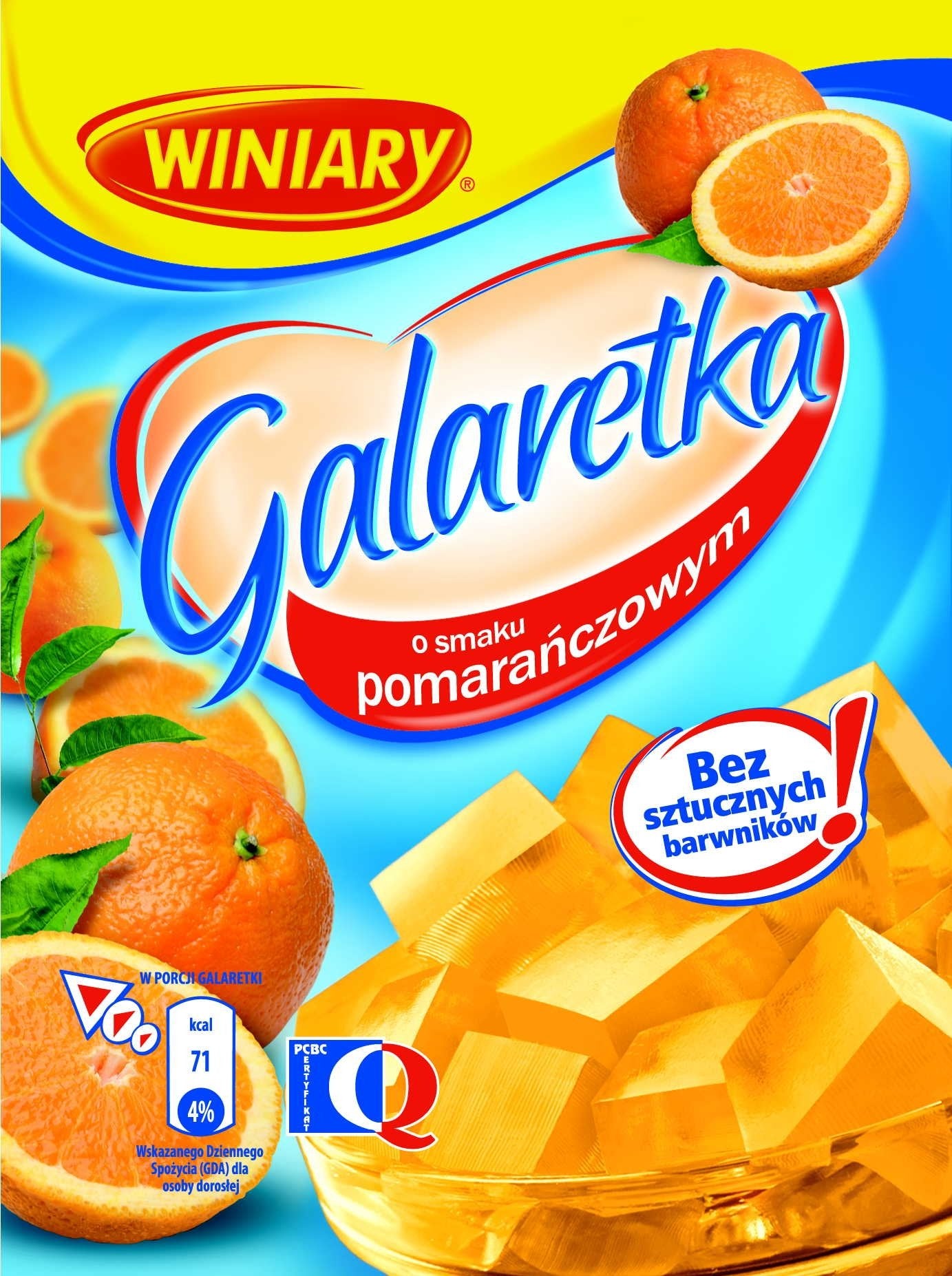 Polish Winiary Orange Soft Jelly - 3 Pack (Galaretka o Smaku Pomaranczowym)