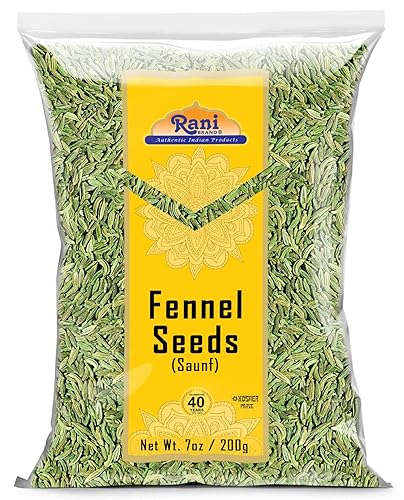 Rani Fennel Seeds (Saunf Sabut) Whole Spice 7Oz (200G) All Natural Gluten Friendly Non-Gmo Vegan Indian Origin