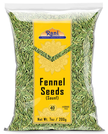 Rani Fennel Seeds (Saunf Sabut) Whole Spice 7Oz (200G) All Natural Gluten Friendly Non-Gmo Vegan Indian Origin