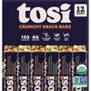 Tosi Almond and Cashew Protein Bars Combo, Plant Based with Nuts, Gluten-Free Crunchy Snacks, Vegan, Organic, Flax & Chia Seeds,
