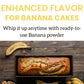 Dried Banana Powder 8.8Oz - Ready To Use For Smoothies, Baking, Desserts, & Natural Flavoring. 100% Natural Pure Banana Powder