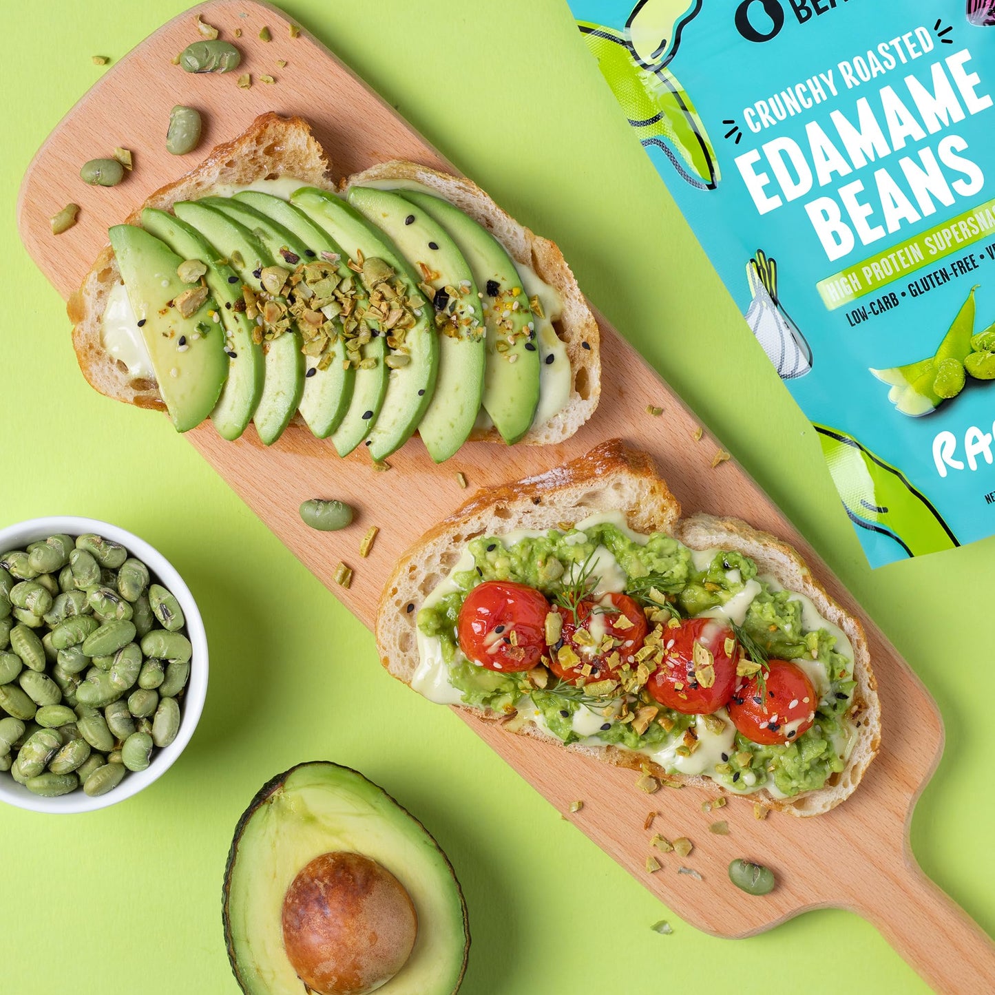 The Only Bean Edamame Dry Roasted Low Carb Snacks (Ranch), Vegan Gluten Free Snacks, Healthy Snacks For Kids And Adults, High Pr
