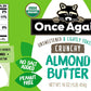 Once Again Organic Crunchy Almond Butter, 16Oz - Lightly Toasted - Salt Free, Unsweetened - Usda Organic, Gluten Free Certified, Peanut Free, Vegan, Kosher, Paleo - Glass Jar