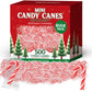Taboom Bulk Mini Candy Canes - Individually Wrapped Peppermint Candy - 500 Count - Red & White - Holiday Gifts & Party Favors