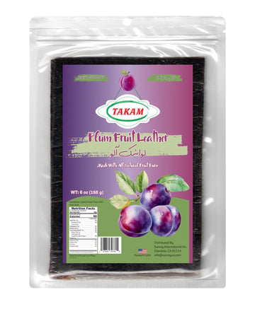 Takam Lavashak Plum Fruit Leather Authentic Persian Style Sour and Salty Fruit Layer 6 OZ - 168g ????? ???