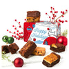 Davids Cookies Brownies Sweet Sampler Tin - 6 Individually Wrapped Bakery Brownie Slices - Rich Chocolate Dessert Gift for Holid