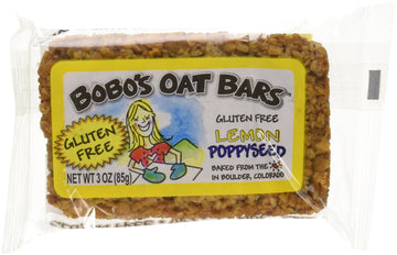 Oat Bars Gluten Free Lemon Poppyseed, 3 oz(Pack of 12)
