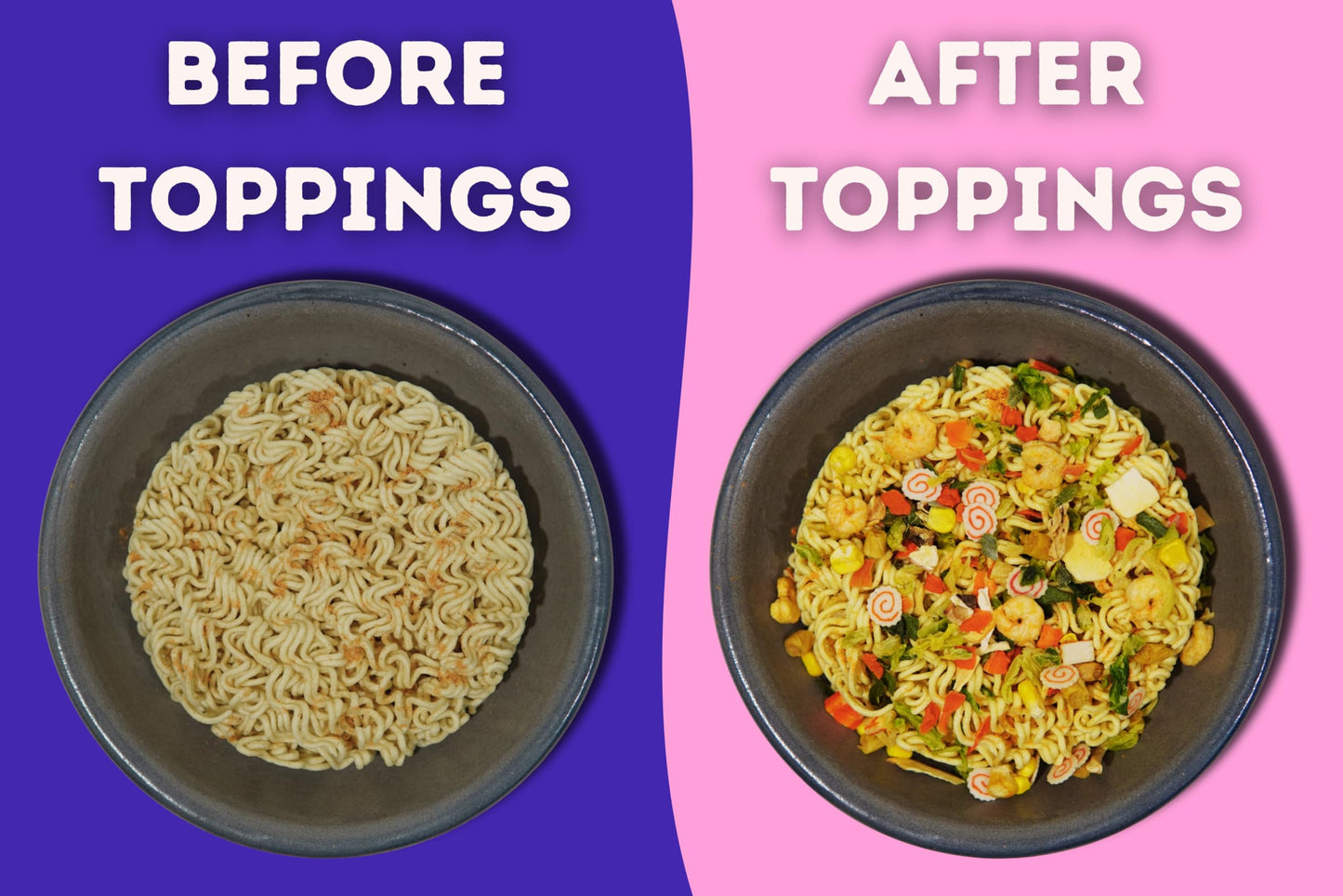 Dried Ramen Toppings - Seafood Mix Ramen Toppers For Noodles That Include Dry Ramen Toppings With Fish Cake - (Small Size, 3 Oz)