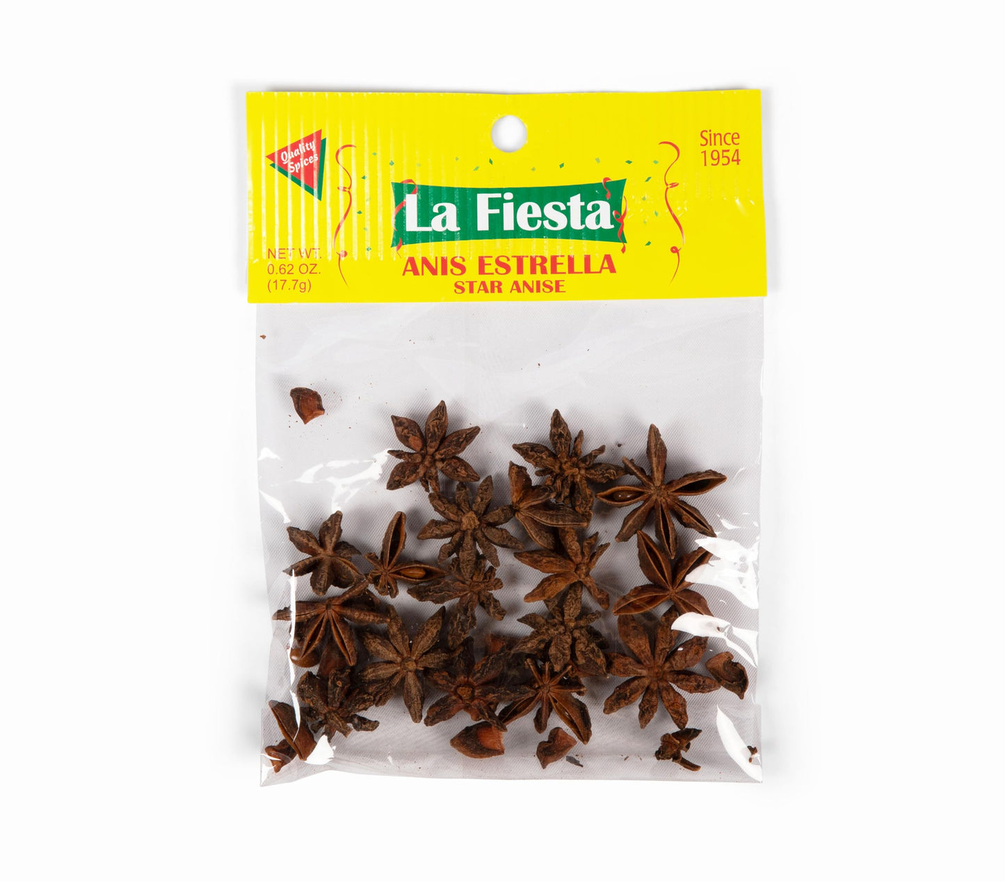 La Fiesta Star Anise, Whole 0.625 oz Bag - Sweet, Aromatic Spice for Latin Dishes, Desserts, and Teas - Trusted Since 1954