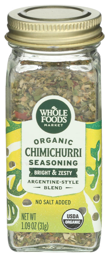 Whole Foods Market Organic Chimichurri Seasoning, 1.09 oz, Pack of 1