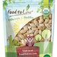 Food to Live Organic Dry Roasted Pumpkin Seeds in Shell with Himalayan Salt, 6 Ounces - Nutritious Snack Made from Premium Non-G