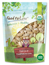Food to Live Organic Dry Roasted Pumpkin Seeds in Shell with Himalayan Salt, 6 Ounces - Nutritious Snack Made from Premium Non-G