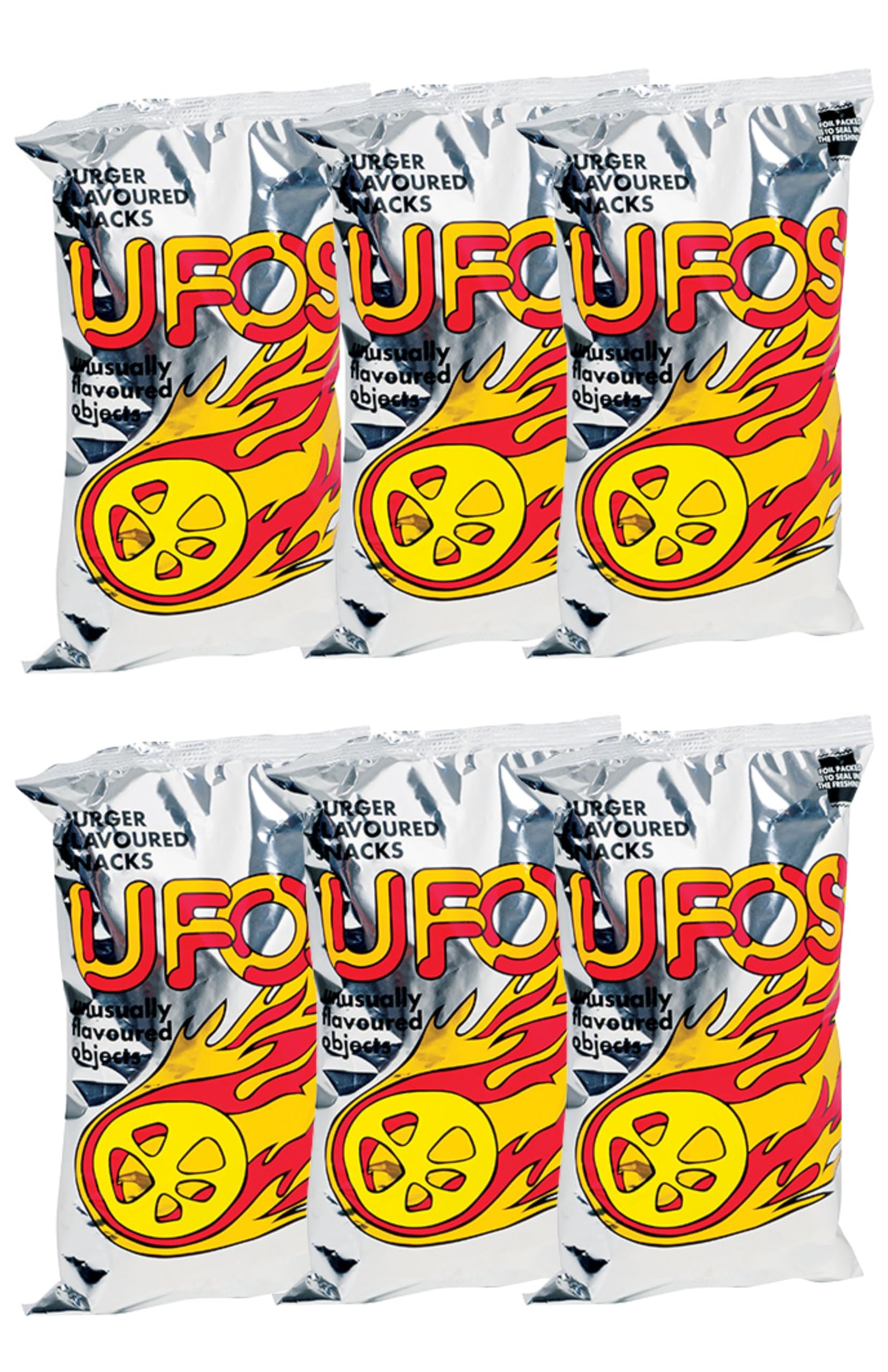 UFOS Burger Flavored Snacks (Value Pack Of 6 x 100g EA) Favorite Snack Of The Pacific Islanders ... SOO DELICIOUSS!! ... By Fij
