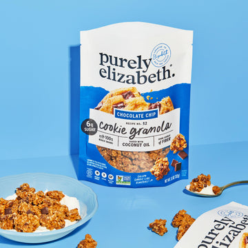 Purely Elizabeth Cookie Granola, Chocolate Chip, Gluten-Free, Non-Gmo (3 Ct, 11Oz Bag)