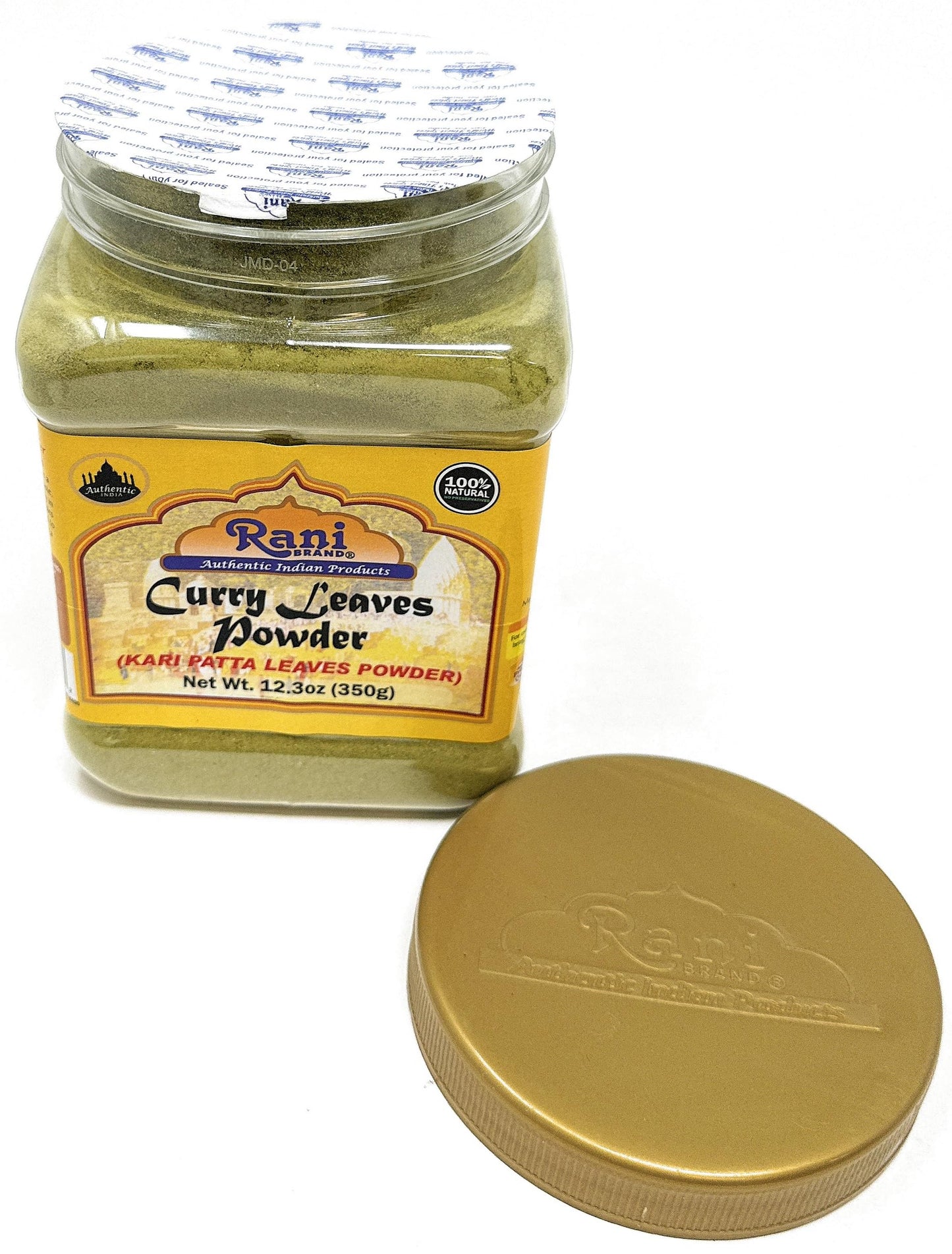 Rani Curry Leaves Powder (Kari Neem Patha) Indian Spice 12.3oz (350g) PET Jar ~ All Natural | Vegan | Gluten Friendly | NON-GMO