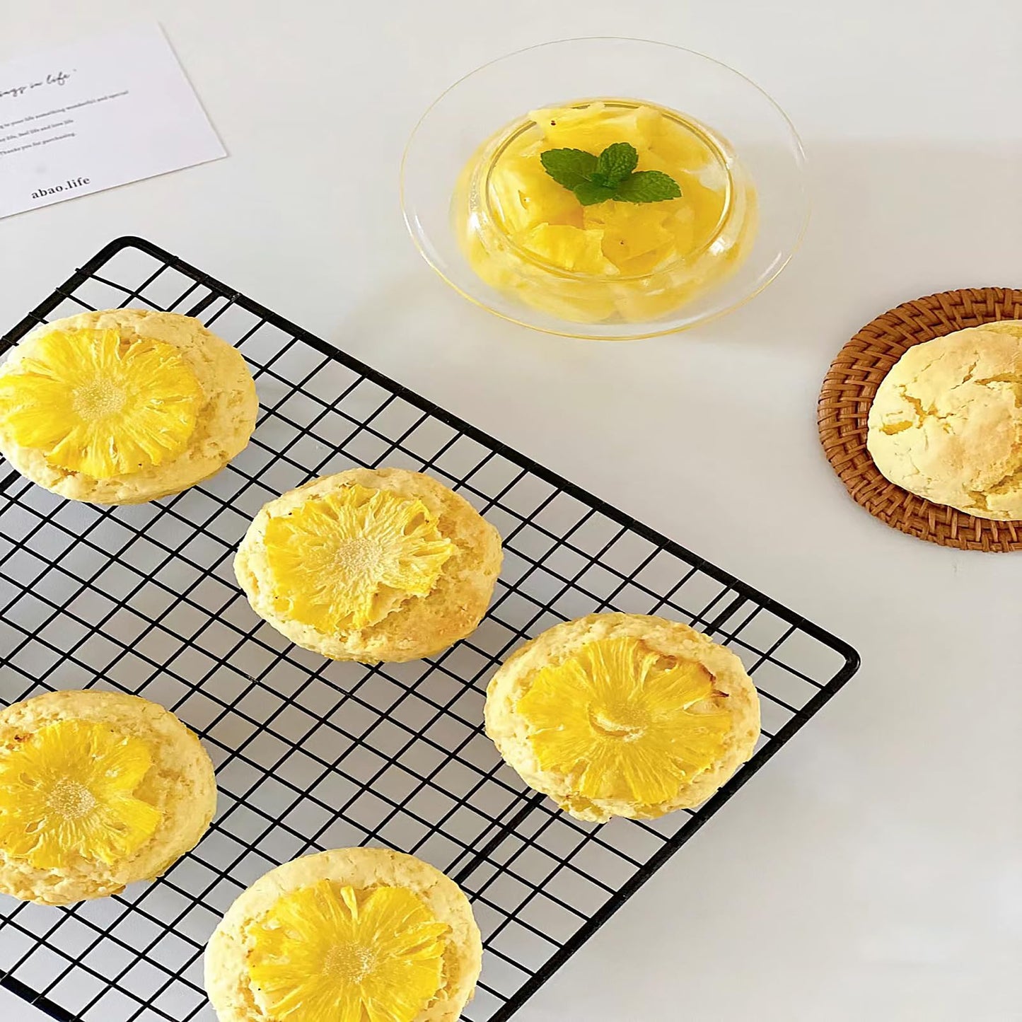TXDYNLLK Dried Pineapple Slices - Dehydrated for Cocktails, Baking, and Teas - 7.06oz (200g) - No Sugar, No Sulph