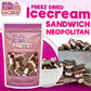 Freeze Dried Ice Cream Sandwich Bites - Neapolitan - Crunchy & Sweet Snack 2.5Oz Freeze-Dried Ice-Cream Pack Dehydrated Resealab