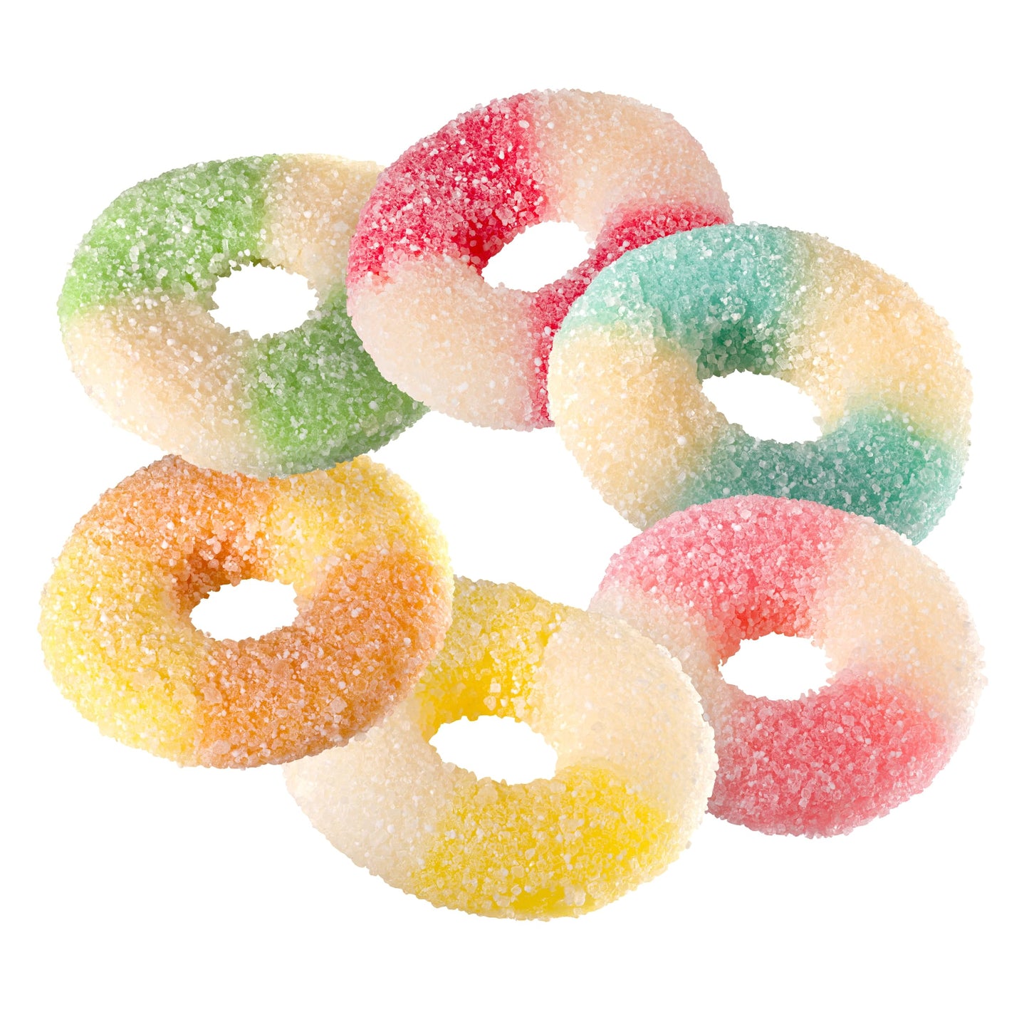 Smarty Stop Mini Sour Gummy Rings Candy GummiRoos (Assorted, 2.2 Pound (Pack of 1))