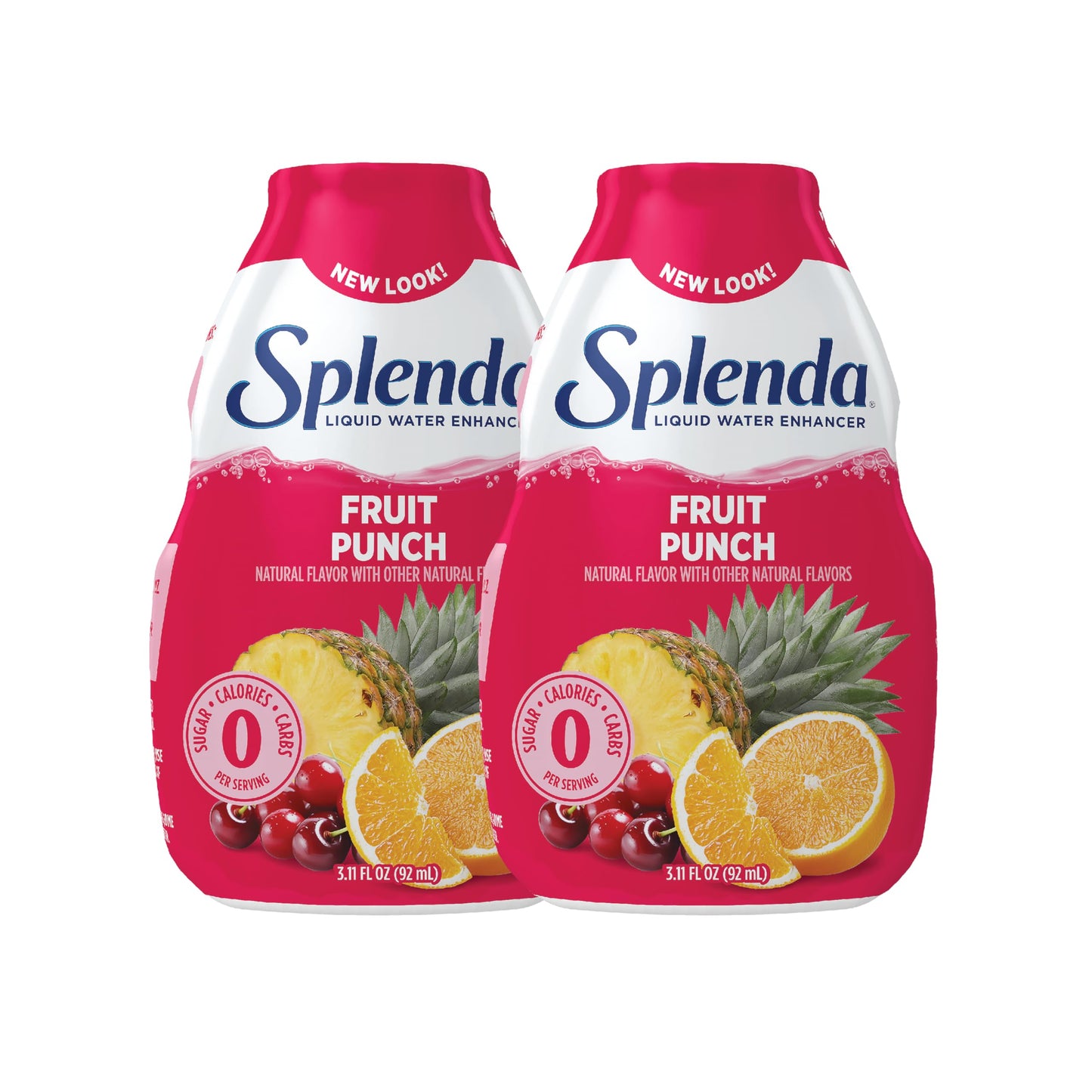 SPLENDA Liquid Water Enhancer Drops, Sugar Free, Zero Calorie, Natural Flavor, Concentrated Drink Mix, 3.11 Fl Oz Each Bottle (F