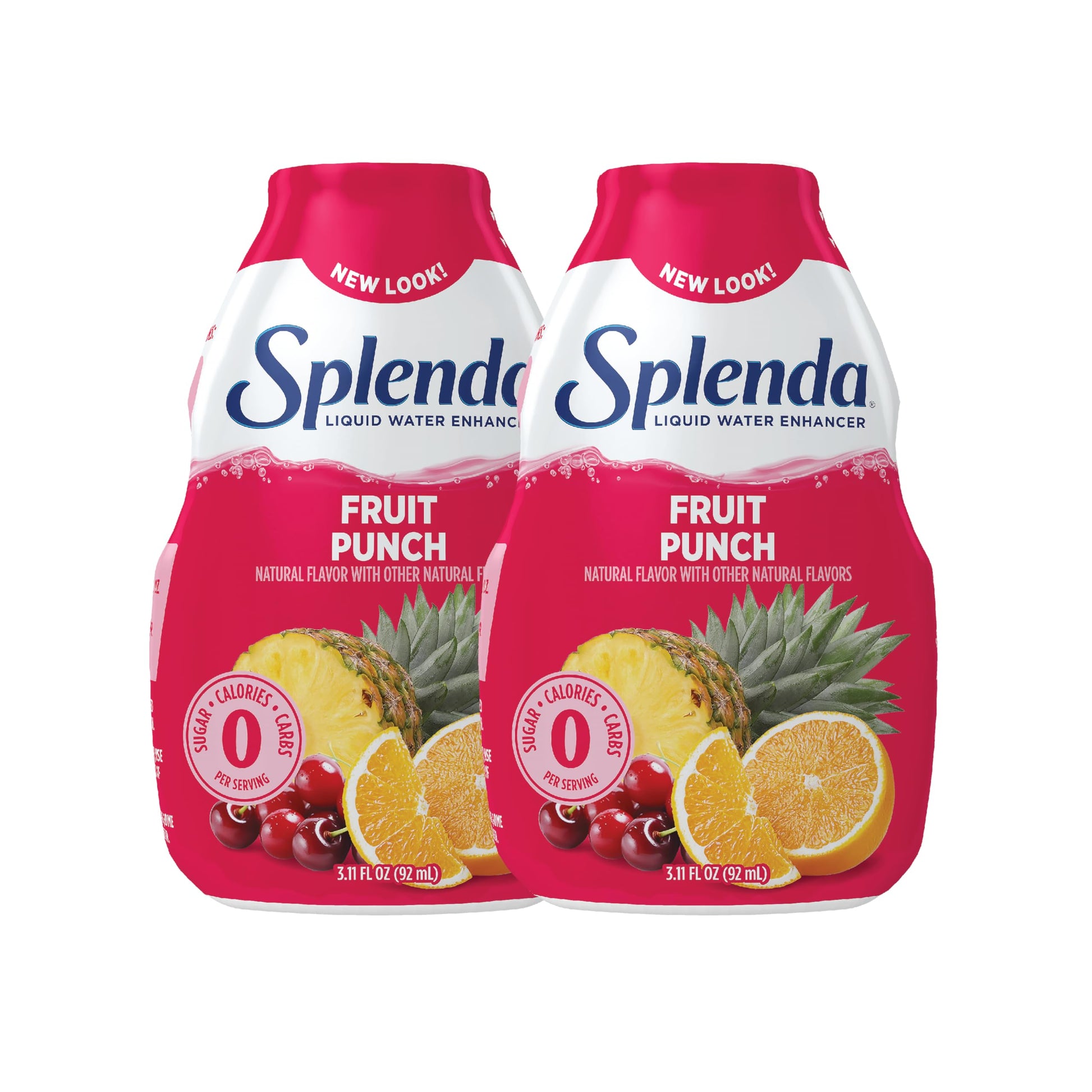 SPLENDA Liquid Water Enhancer Drops, Sugar Free, Zero Calorie, Natural Flavor, Concentrated Drink Mix, 3.11 Fl Oz Each Bottle (F