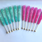 Classic Rock Candy Sticks, Sugar Rock Crystal Lollipops, Individually Wrapped (Pack Of 12, Gender Reveal (Pink Cherry & Baby Blu