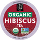 Organic Hibiscus Herbal Tea K-Cup Pods  24 Pods by FGO - Keurig Compatible - Naturally Caffeine-Free Tea  enhanced Green Tea is USDA Organic  Non-GMO  & Recyclable