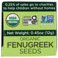 Spicely Organic Fenugreek Seeds Whole 0.45 Ounce Ecobox Certified Gluten Free