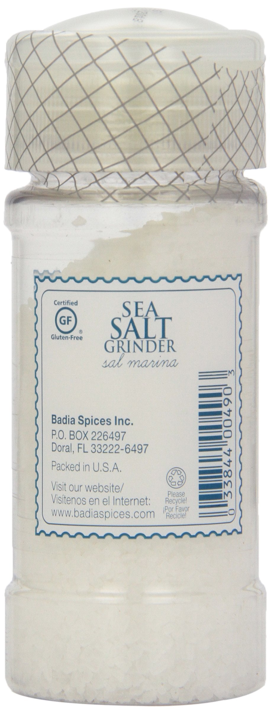Badia Spices - Spice Seasalt Grinder - Case Of 8-4.5 Oz