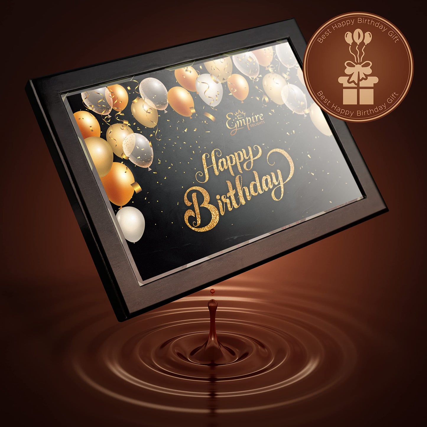 Empire Delights Birthday Cookies Gift Basket – Gourmet Chocolate Cookies, 12 Count, Ideal for Men and Women, Birthday Gift