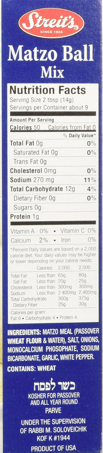 Streit'S Matzo Ball & Soup Mix, Kosher For Passover, 4.5 Oz (Pack Of 3)