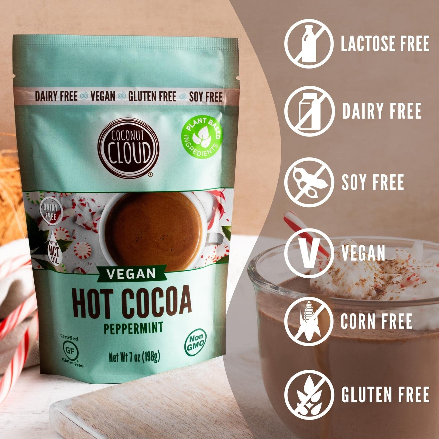 Coconut Cloud: Dairy Free Instant Drink  Delicious, Vegan, Non-Gmo, Natural, Coconut Powdered Milk  Mct Oil (Just Add Water  Enj